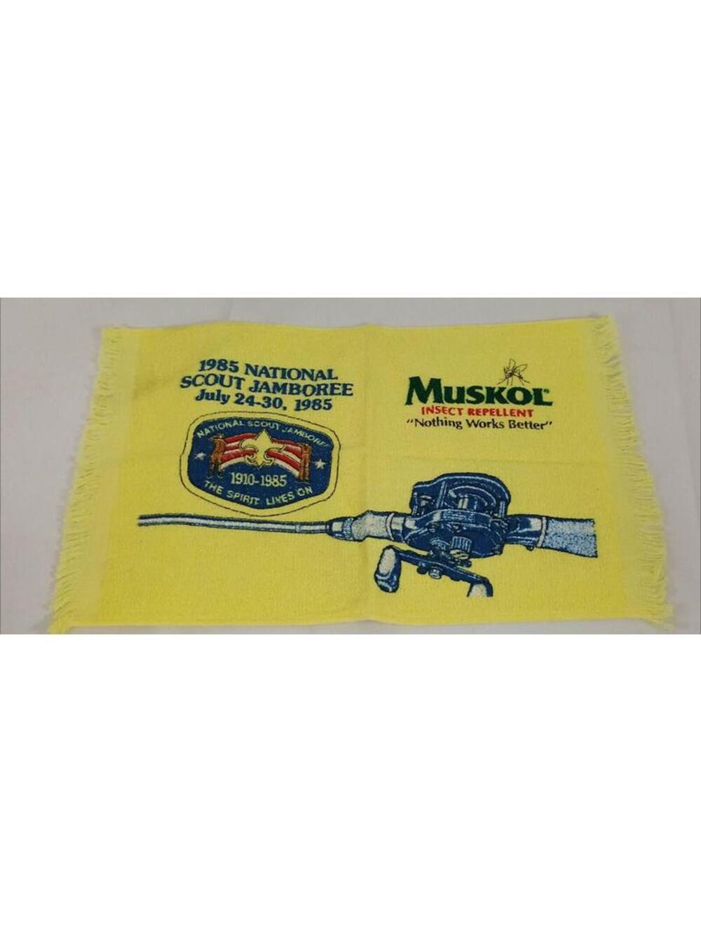 MUSKOL Inspect Repellent Nothing Works Better Hand Towel 1985 Scout JAMOREE BSA